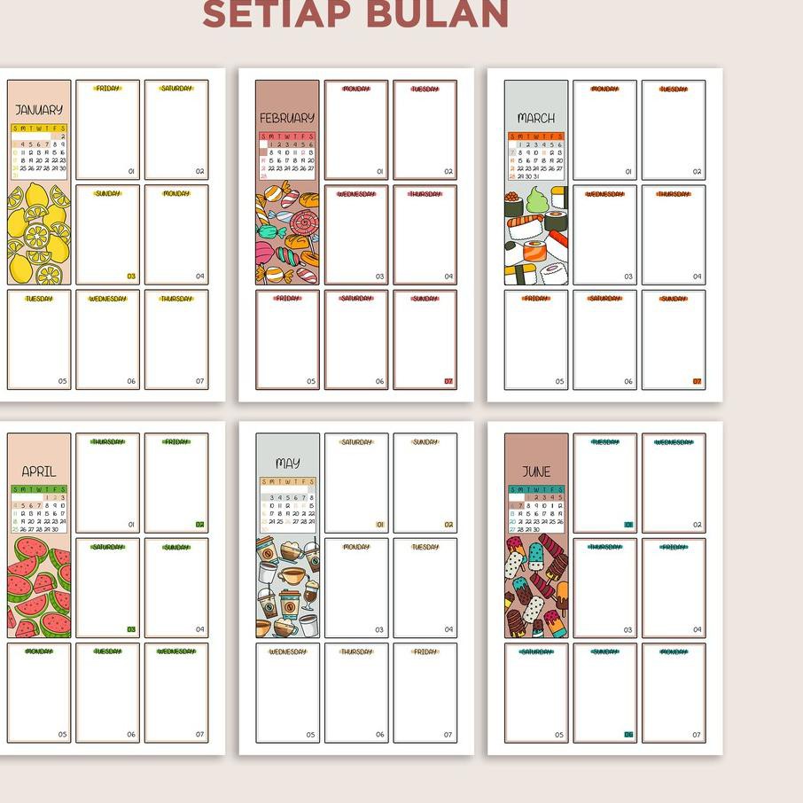 

SALE!!! Daily Planner 2021 Bujo Food I Binder Planner I Daily Planner I 2021 Planner [9]