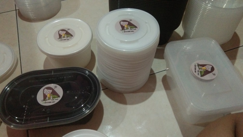 Paper Bowl 800ml + Tutup Putih / Mangkok Kertas 800ml Food Grade