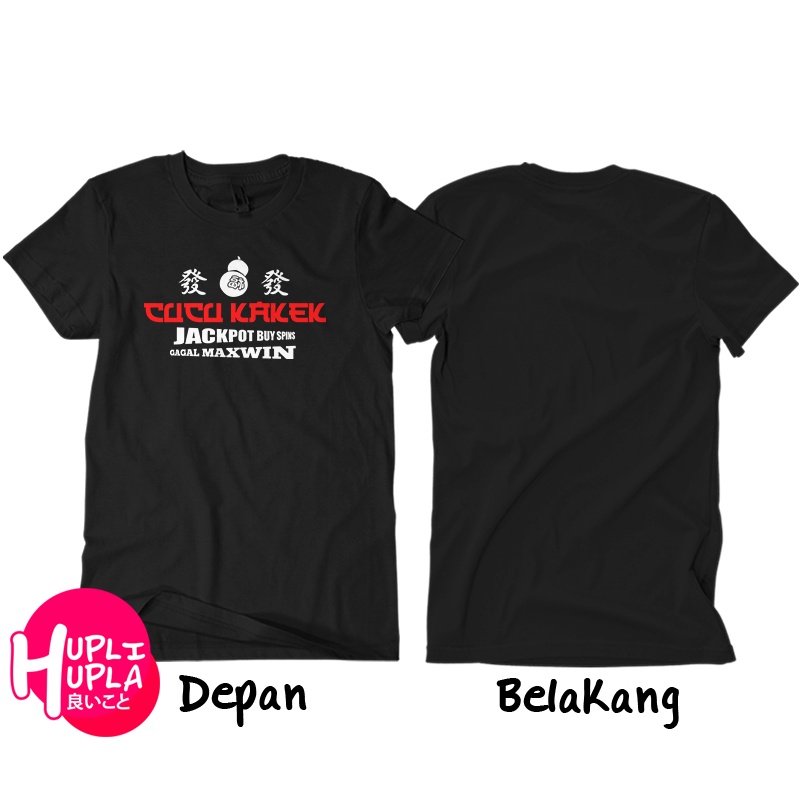 Kaos Cucu Kakek Jackpot Buy Spins Gagal Maxwin Domino Higgs Baju Distro Cotton Combed 30s