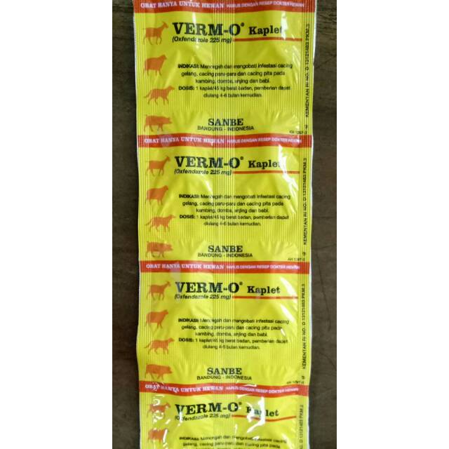 Obat cacing verm-o kaplet