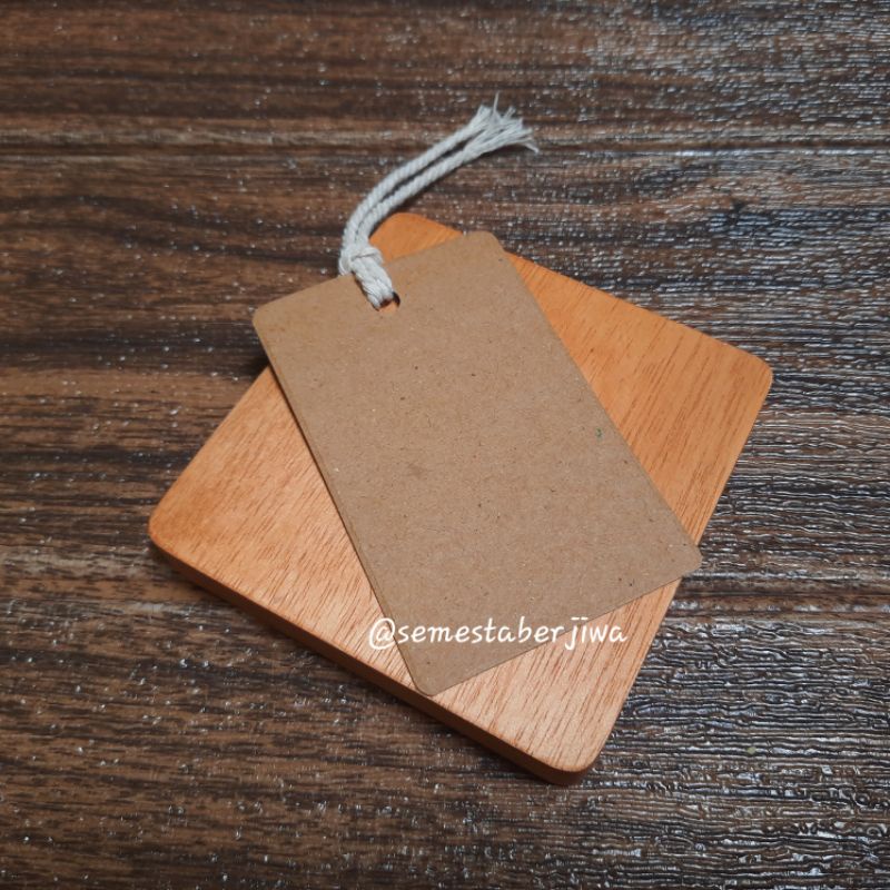 

Hangtag Bookmark Kraft Vintage untuk journaling