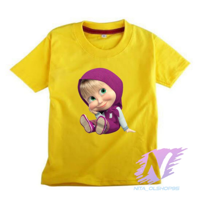 kaos anak marsa and the bear kaos masha