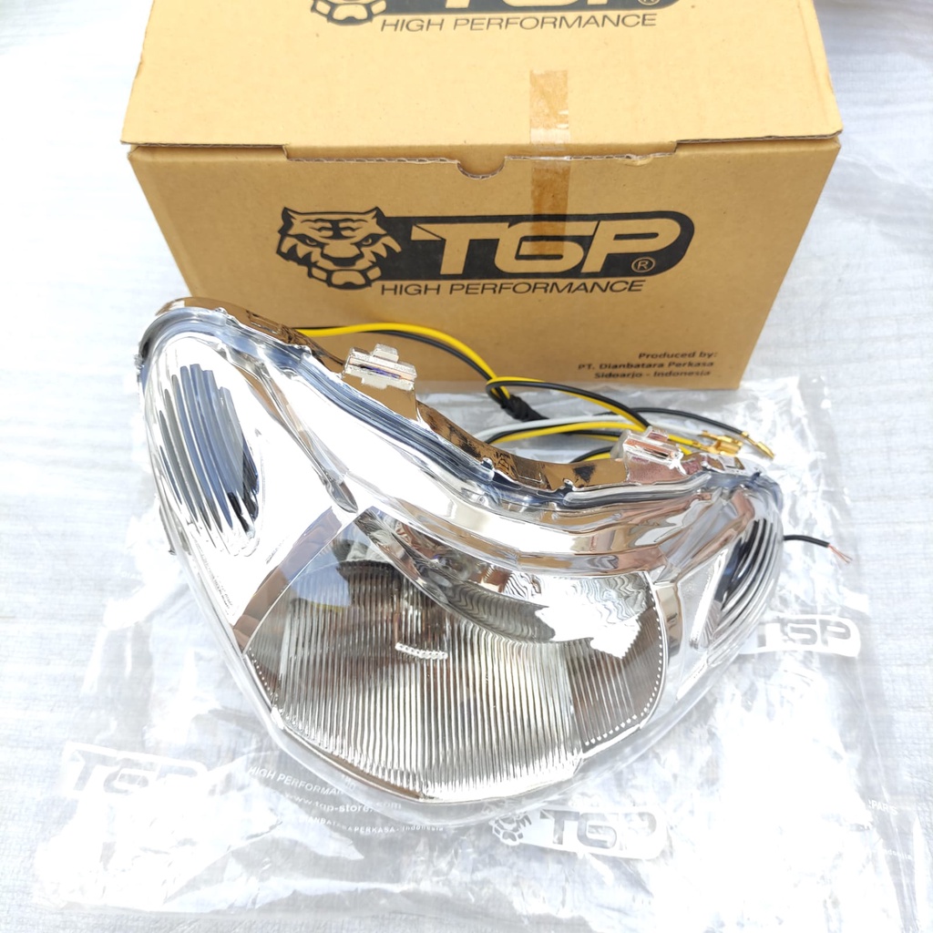 REFLEKTOR LAMPU DEPAN MIO SMILE 2008 NEW SPORTY KOMPLIT BENING