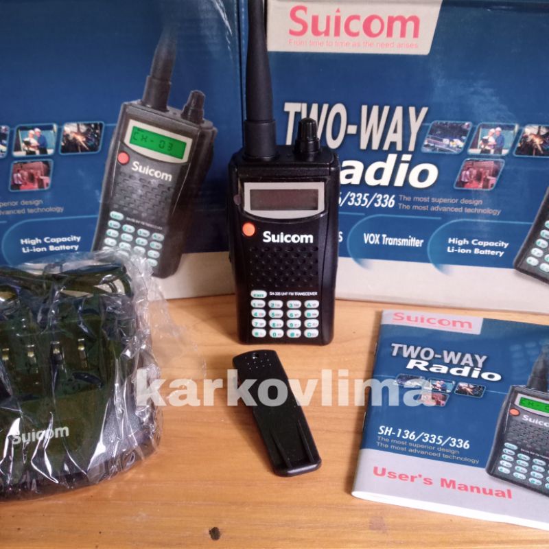 HT SUICOM SH-335 UHF 350-390MHZ BUKAN SH-430 WALKIE TALKIE