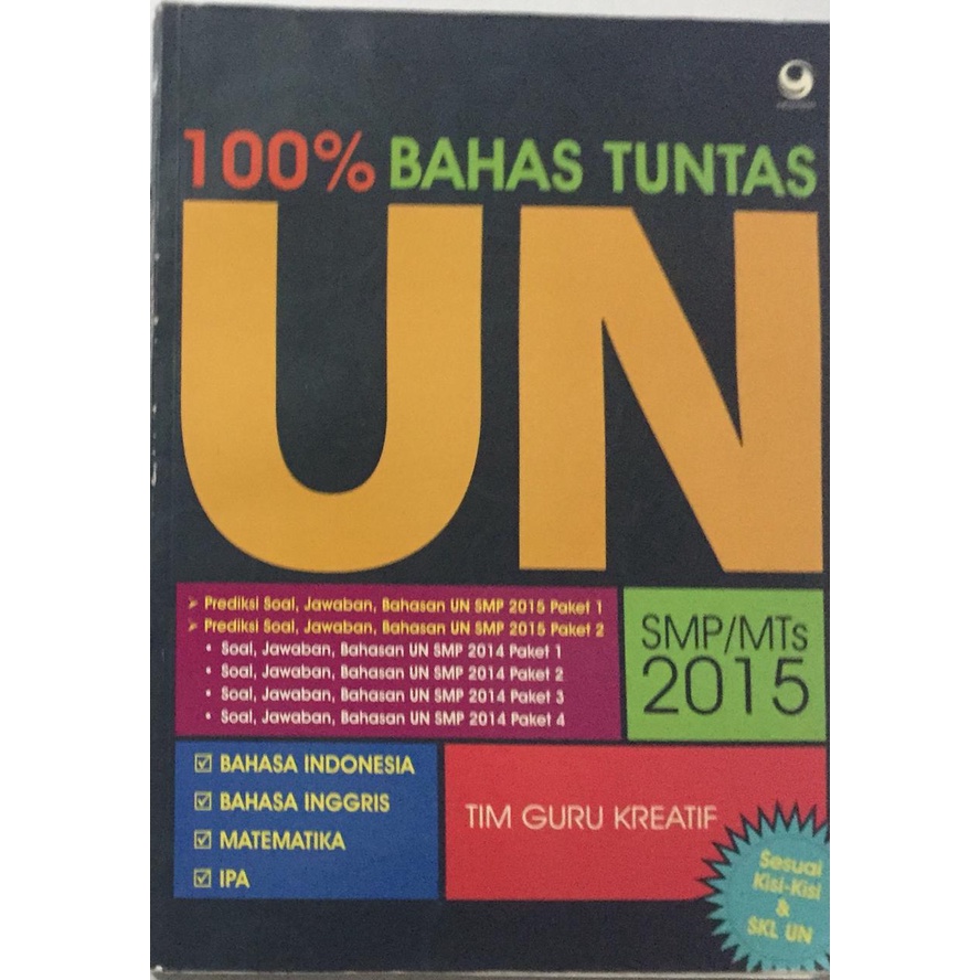BUKU 100% BAHAS TUNTAS UN SMP/MTS 2015