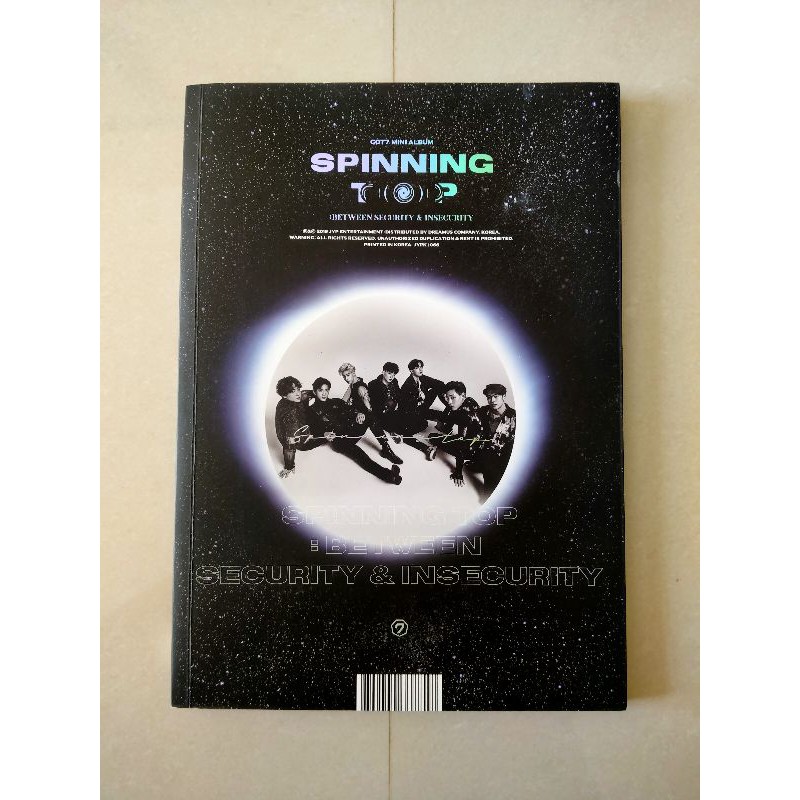 PL PRELOVED OFFICIAL ALBUM ONLY GOT7 SPINNING TOP: BETWEEN SECURITY AND INSECURITY (INSECURITY Ver.)