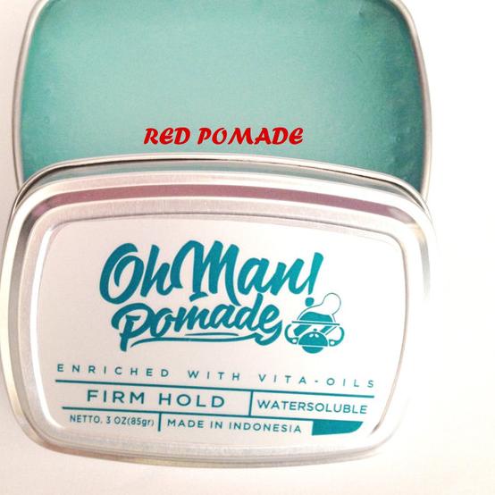 ❂ POMADE OH MAN! NUTRI BLUE FIRM HOLD WATERBASED + FREE SISIR SAKU ➣