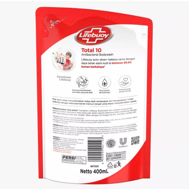 LIFEBUOY Sabun Mandi Cair 400ml