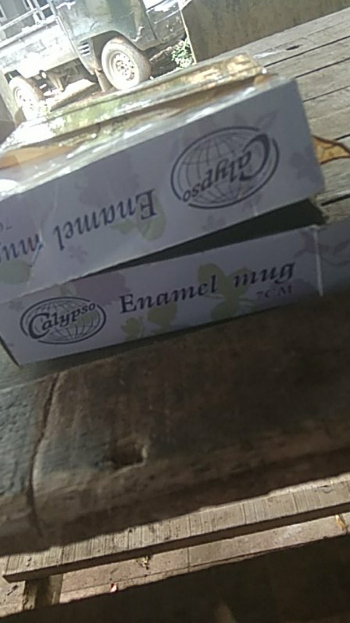 Cangkir Enamel Jadul Decal 6,8cm (gambar Bisa Custom)