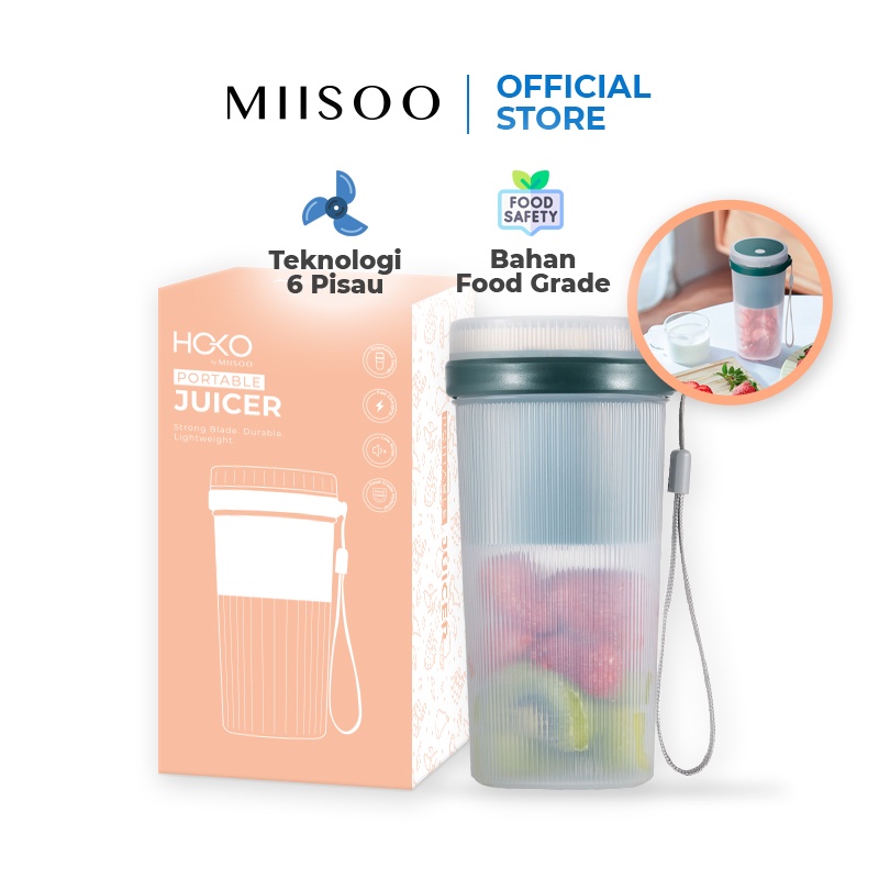 HOKO By MIISOO Gelas Blender Juicer Charger Portable / Juicer Mini Portable Blender Buah USB Recharg