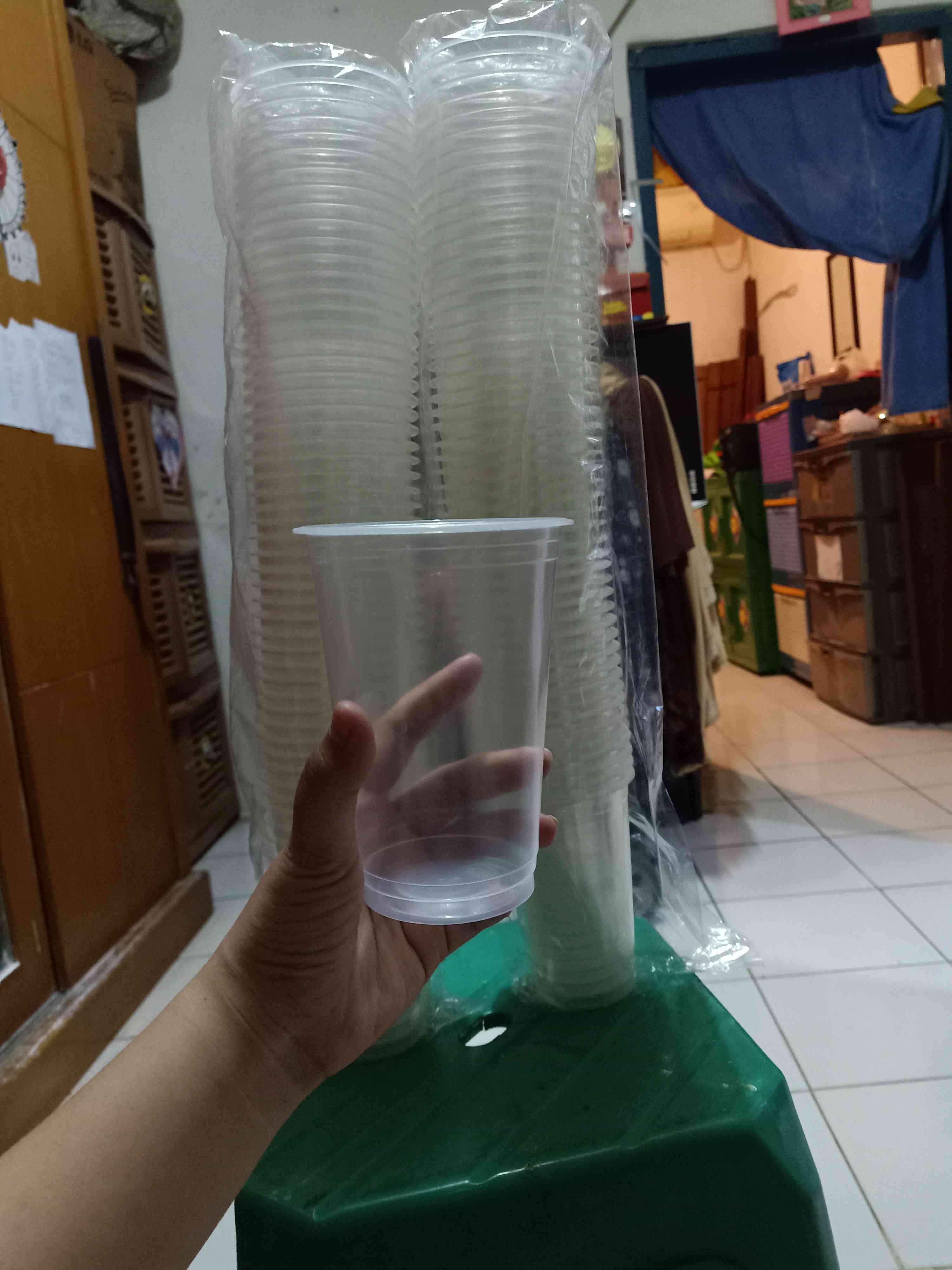 Cup Plastik 16/18 Oz Isi 500ml Tanpa Tutup