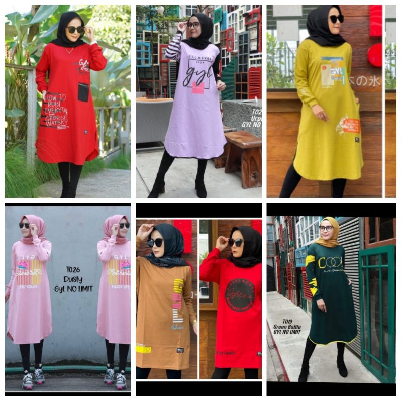 tunik kaos combed gyl