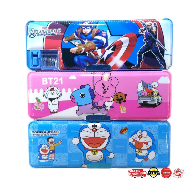 DISGRIP/Kotak pensil magnet+rautan/disgrip magnet/tempat pensil-8