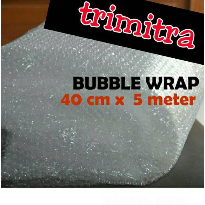 

Plastik Bubble Wrap Gelembung Potongan / Lembaran 40 cm x 5 meter KOMPLIT