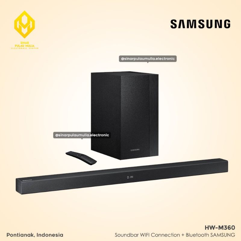 Samsung Soundbar Dolby Digital 2.1Ch [Bluetooth + WIFI Connection] - HW-M360 / HW M 360 / HWM360