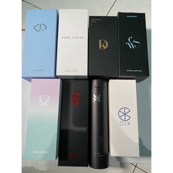 READY STOCK OFFICIAL LIGHTSTICK KANG DANIEL ONG SEONGWU CIX NU'EST YOON JISUNG HA SUNGWOON PARK JIHO