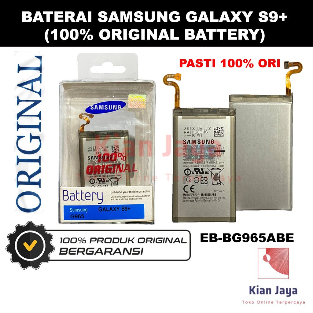 [Garansi 100% Ori] Baterai Galaxy S9+ / SM-G965F EB-BG965ABA Batre Battery Hp S9 Plus Original