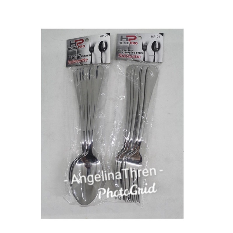 Sendok makan HOMEPRO Stainless steel TEBAL - Garpu premium stainless steel tebal