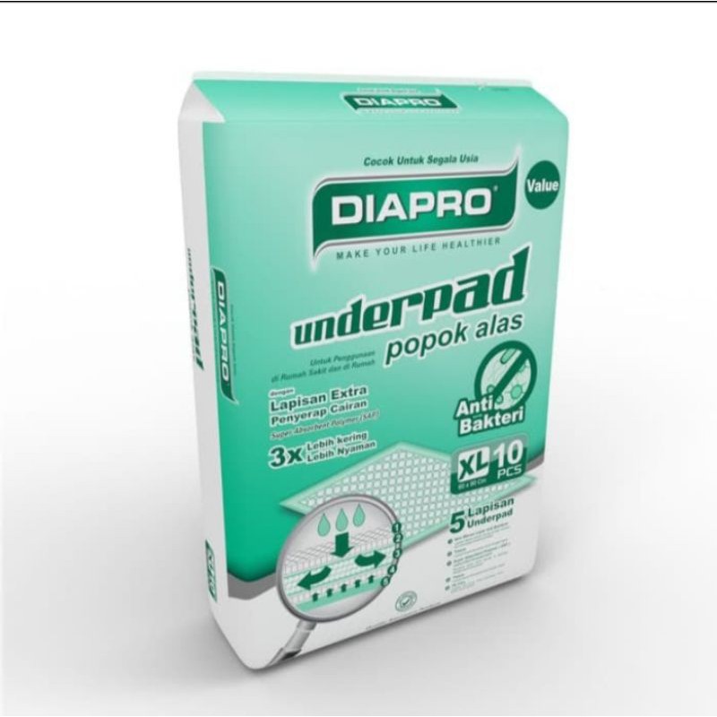 Underpad/ Alas Perlak/ Diapro/ Underpad Diapro L10