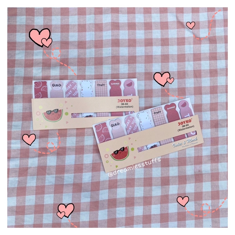

(Dream) Cute Index Mark Penanda motif semangka *FREE PHOTOCARD MARK LEE (Gambar **freebies ada di slide kedua)