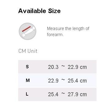 LP SUPPORT ELBOW SPLINT BLUE UK. M LP-786R