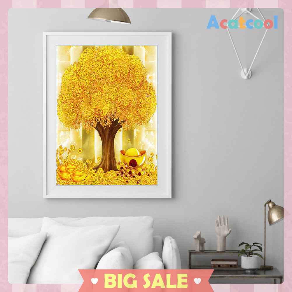 Money Tree Resin Diamond Painting 5D DIY Full Round Drill Rhinestone Mosaic