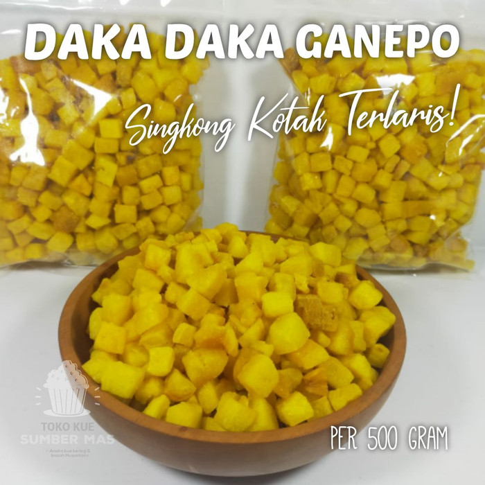 DAKA DAKA GANEPO 500GRAM / SINGKONG KUNING KOTAK / TERLARIS TERMURAH