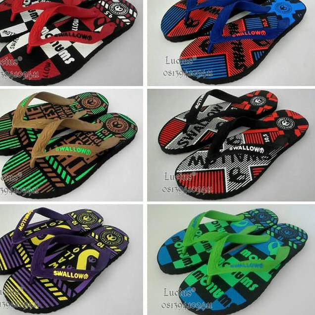 ( ͡❛ ͜ʖ ͡❛) Sandal Jepit Swallow Distro