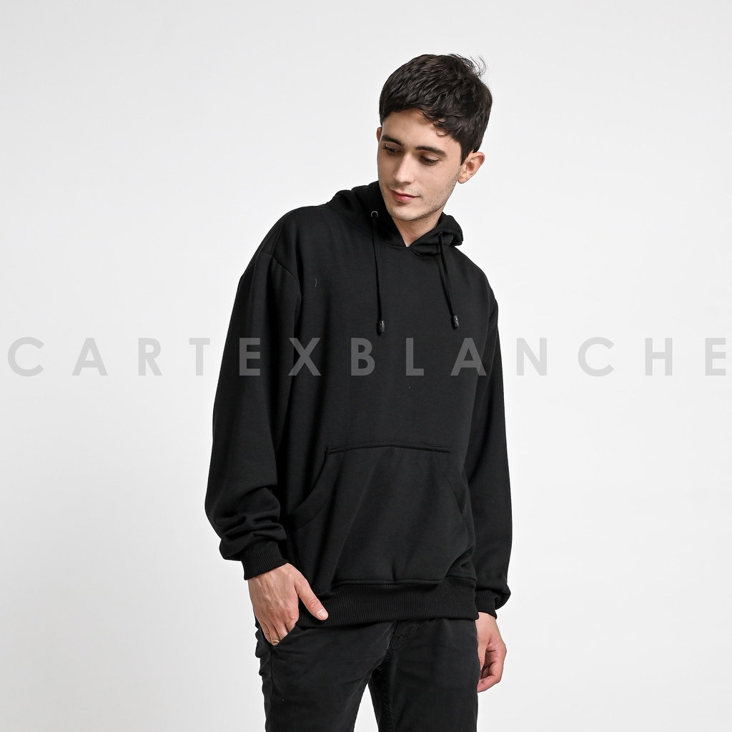 ( COD ) CARTEXBLANCHE JAKET HOODIE JUMPER POLOS HITAM PRIA & WANITA M-XXL-1