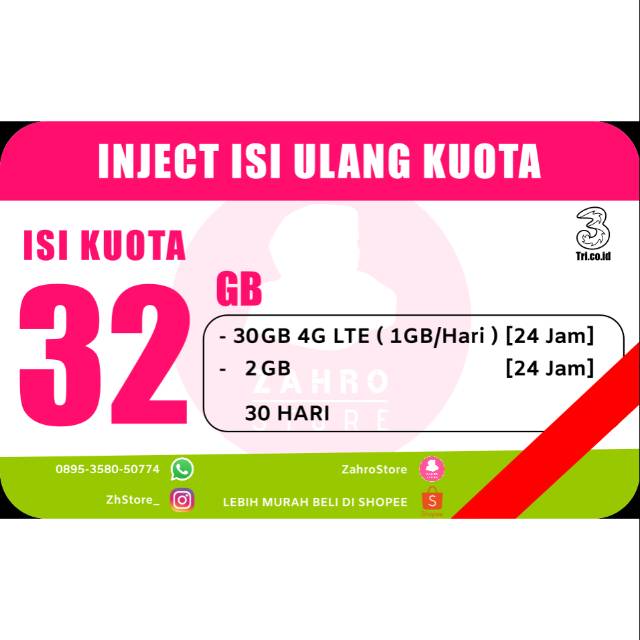 Kuota 3 Tri 32 GB [ Inject ]