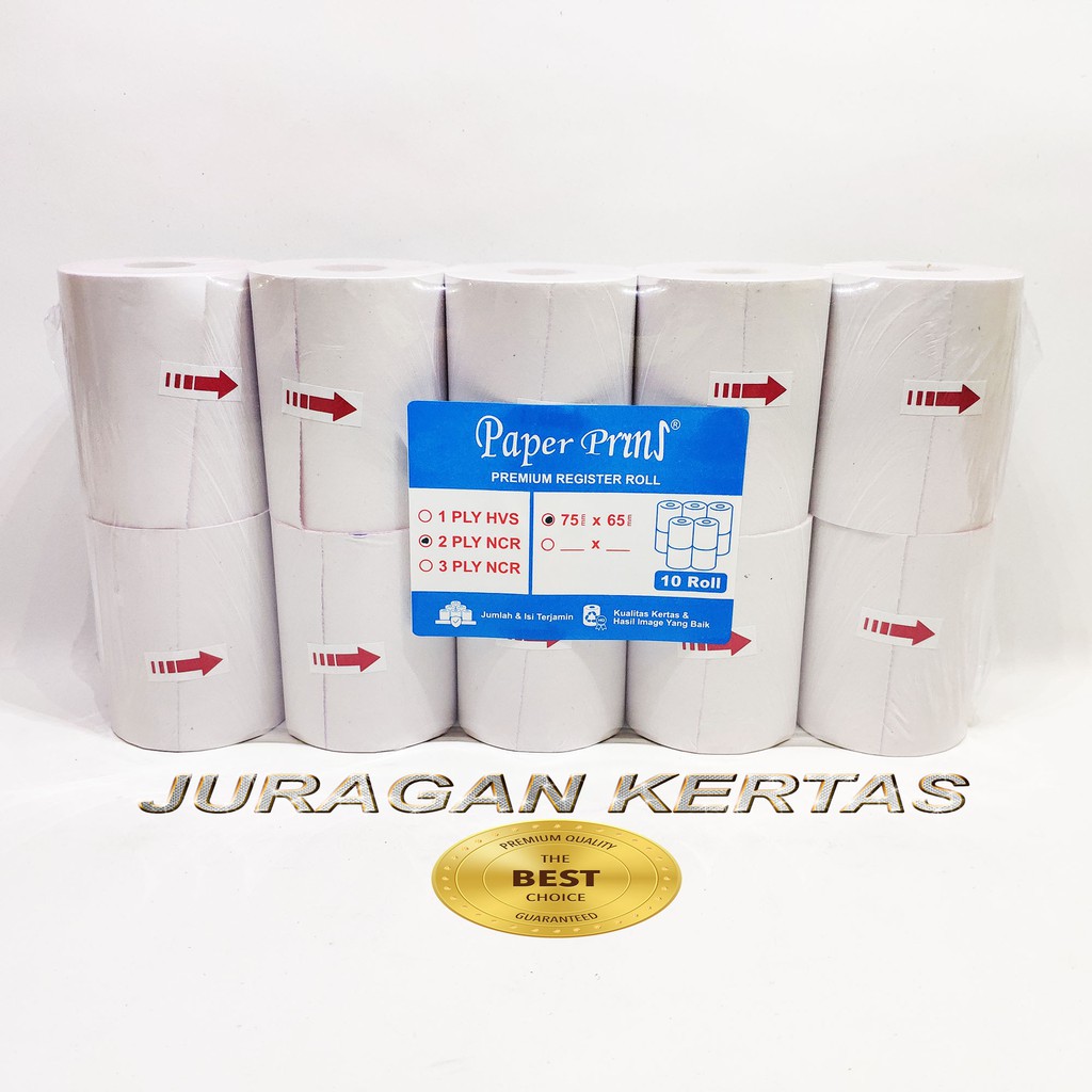 

REGISTER ROLL 75 X 65 2PLY NCR PAPERPRYNS