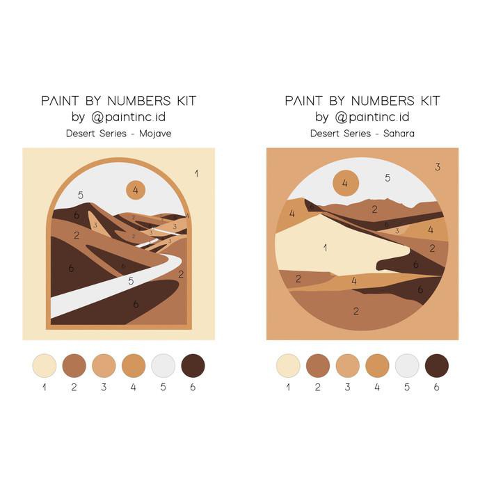 

Art / Paint By Numbers Kit: Set Of 2 Desert Series | Paint Inc. Id - Dengan Kuas