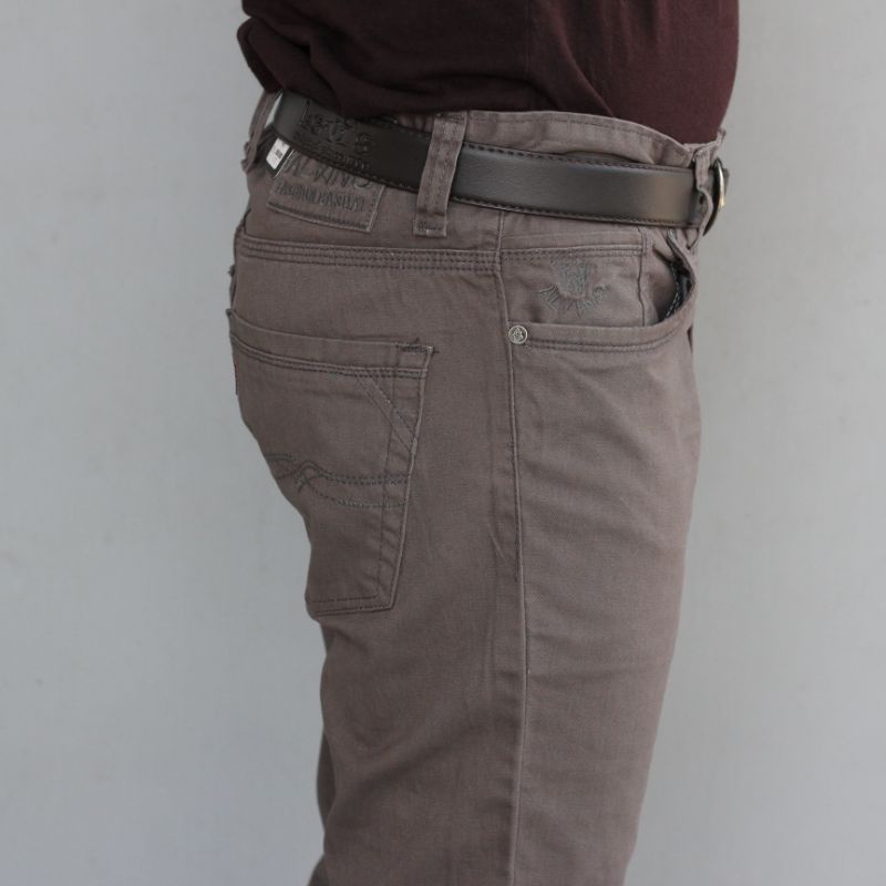 Celana CARDINAL Pria Kanvas BRAND ALVINO