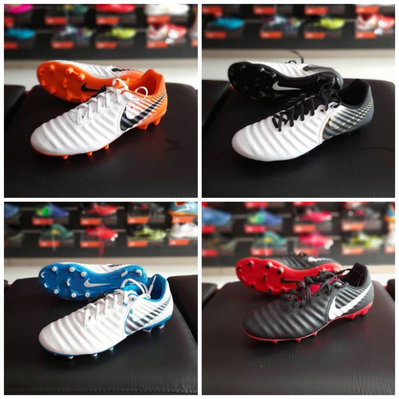 Original Sepatu sepakbola Nike Tiempo Legend Accademy 7 FG blue black orange sepak bola academy nike