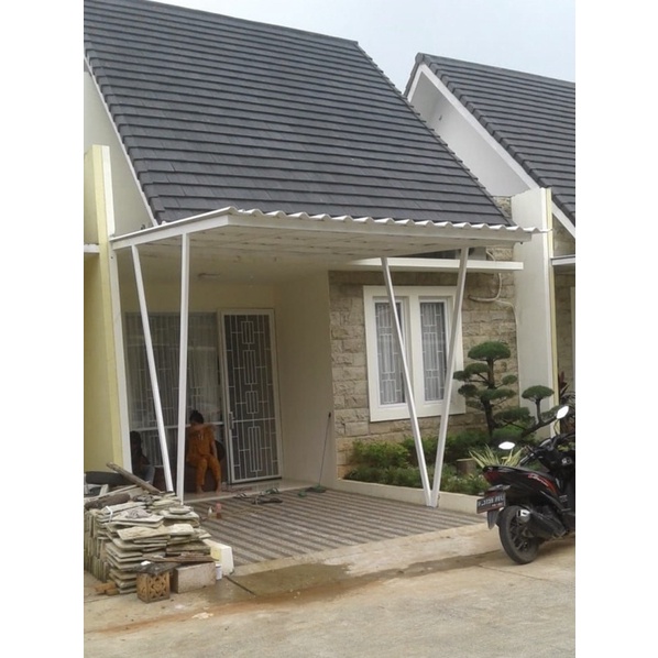 kanopi canopi baja ringan atap alderon PVC Trimdeck transparan kanopi plafon talang