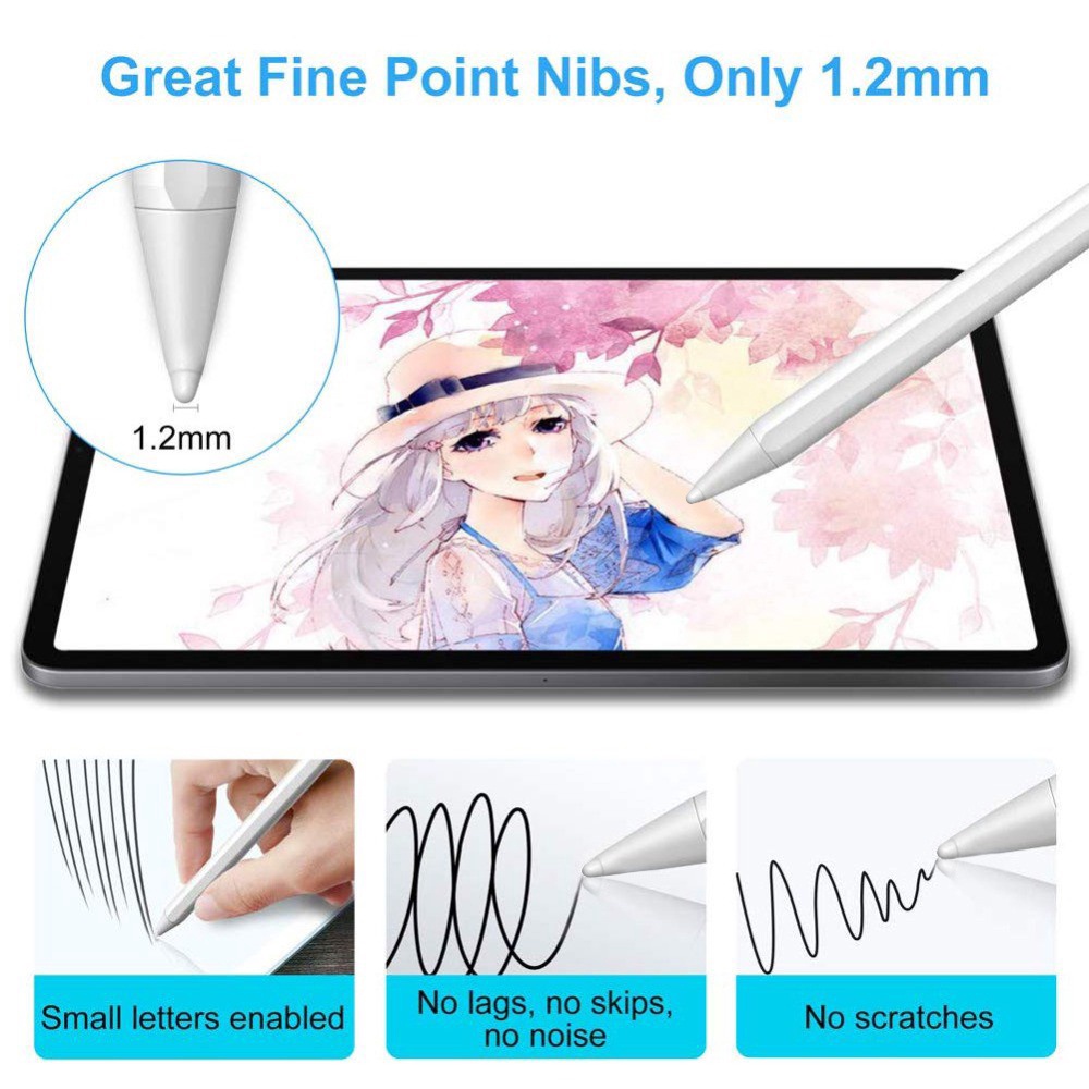 Stylus Pen with Palm Rrejection Stylus For Air/Pro 2018-2021