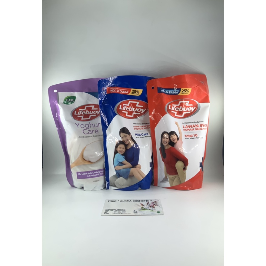 LIFEBUOY BODY WASH SABUN MANDI REFILL 450 ML