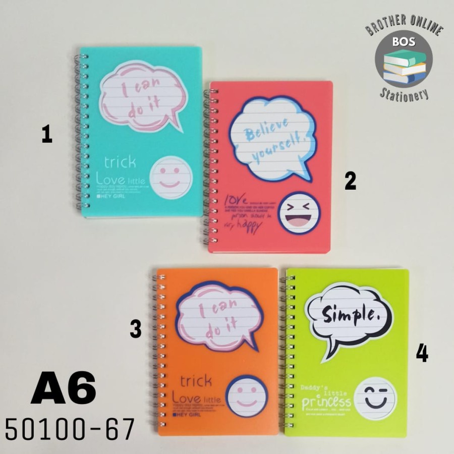 

SJS Buku Spiral A6/Ring Book/Notebook/Diary/Planner/Buku Tulis/Agenda