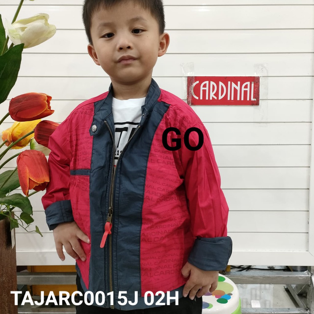 gos JPA CARDINAL KIDS JAKET PARASUT Cowok Jaket Anak Bolak Balik Jaket Casual Anak Laki Laki