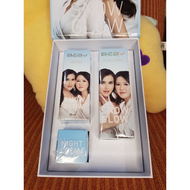 LIMITED EDITION BEBY SNOW GLOW - AYU TING TING by Dr. Tata (SERUM , NIGHT CREAM & FACIAL WASH)