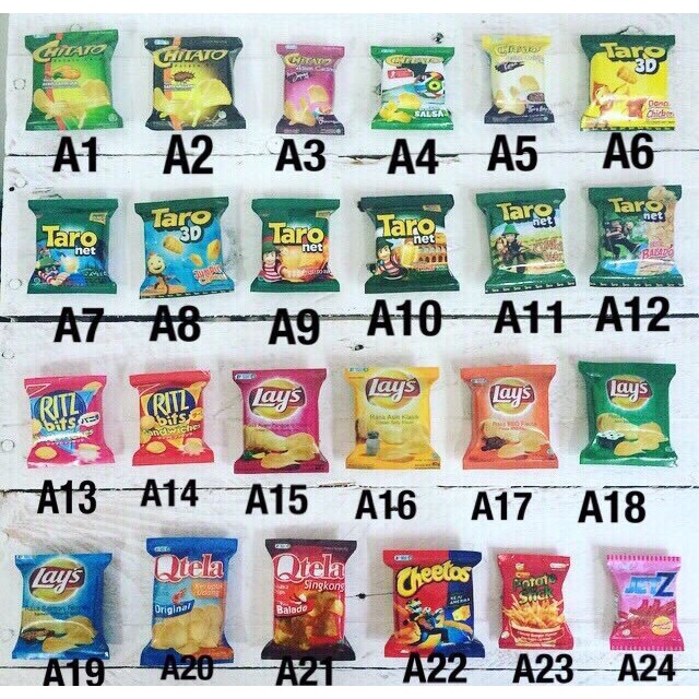 Magnet kulkas snack indonesia