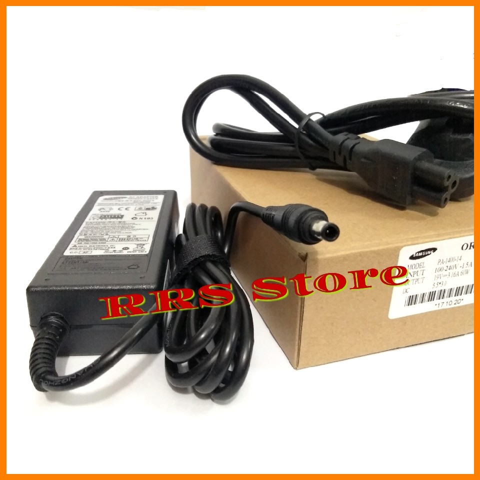 Adaptor charger samsung 19v 3.16A DC :5.5*3.0 MM NP270 NP275 NP 355 R710 R60 R510 R50 R45 R40 R25 R23 R20 R19 R18  Q70 Q68 Q45 Q43 Q40 Q35 Q310 Q30 Q1UP-XP Q1U-XP  X460 X360 X15 X10 X06 X053 X11 VM600
