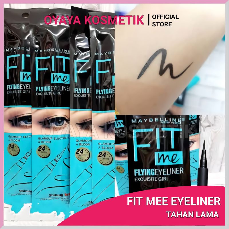 Fit Me Eyeliner / Eyeliner Fitme Spidol Fitme Eye liner Tahan Lama Flying eyeliner Exquisite Girl Glamour eye A blom SPido 701 BERKUALITAS OYAYA KOSMETIK PEKANBARU RIAU