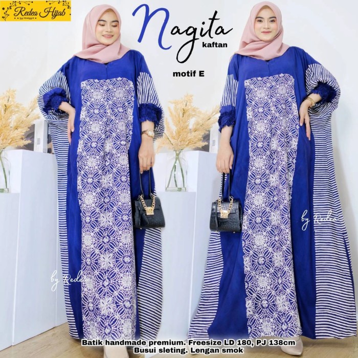 Baju Muslim Lebaran 2022 kaftan wanita nagita by Redea hijab