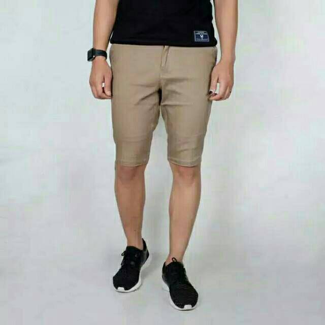 Celana Chino Stretch Pria Cinos Cowok Chinos Bahan Zaraman Pendek Size 29-38 NR_Outfit Official COD