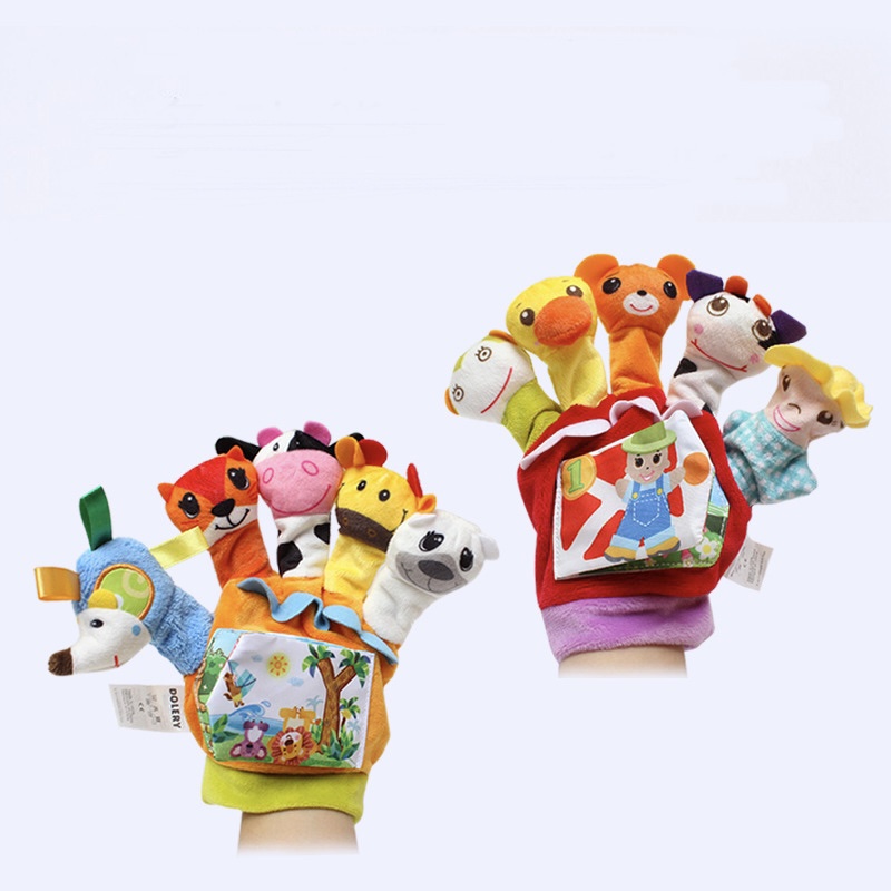 FINGER PUPPET SOFT BOOK | Buku puppet jari bayi binatang