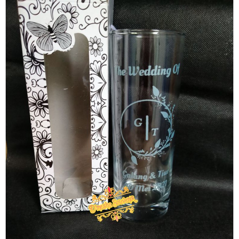 Souvenir gelas Bambu kemas box