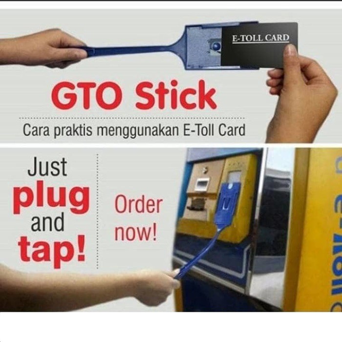 TONGTOLL Tongkat E-Tol card E Money /GTO Stick 35cm - random colour