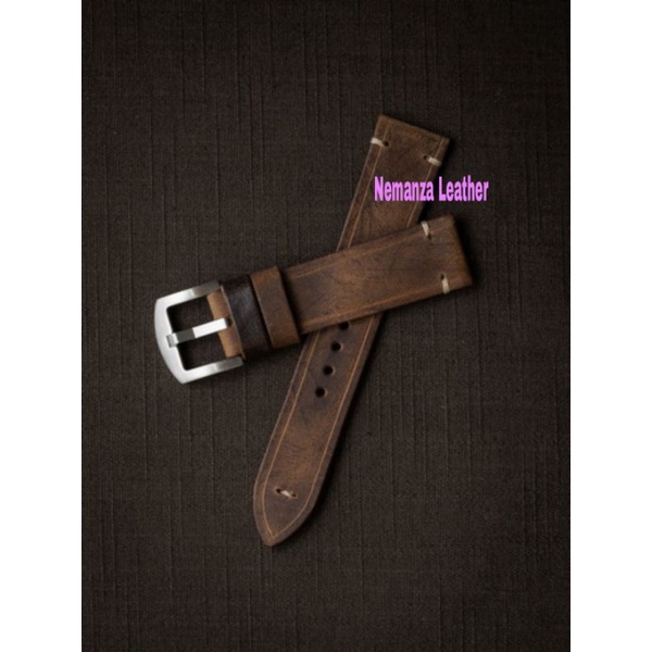 strap tali jam tangan kulit garut. tali jam kulit asli handmade.NL90