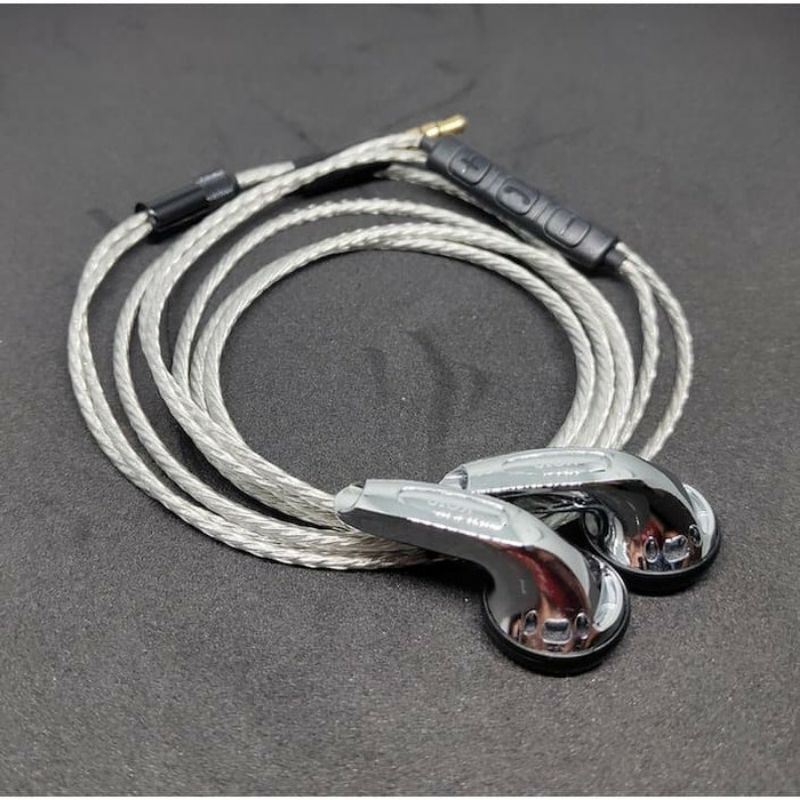 KGIS HIFI with Silver Plated Cable with Mic Hifi Earphone High End Headset